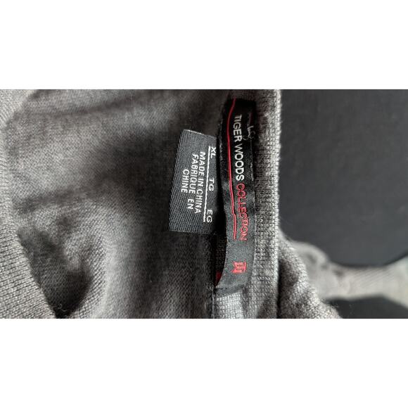 Nike x Tiger Woods Collection Mens Wool Pullover Crewneck Sweater Size XL Gray - Picture 6 of 6
